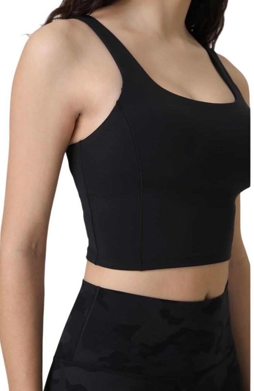 Colorfulkoala Dreamlux Criss-Cross Back Sports Bra, Black, Plus Size 2XL, NWT